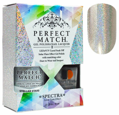 Lechat Perfect Match Spectra Gel & Lacquer Stellar Stars 0.5 oz SPMS05