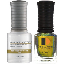 Load image into Gallery viewer, Lechat Perfect Match duo Gel &amp; Lacquer Top The Box Office PMS 082