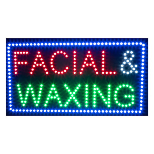 LED Sign store FACIAL WAXING #LED25