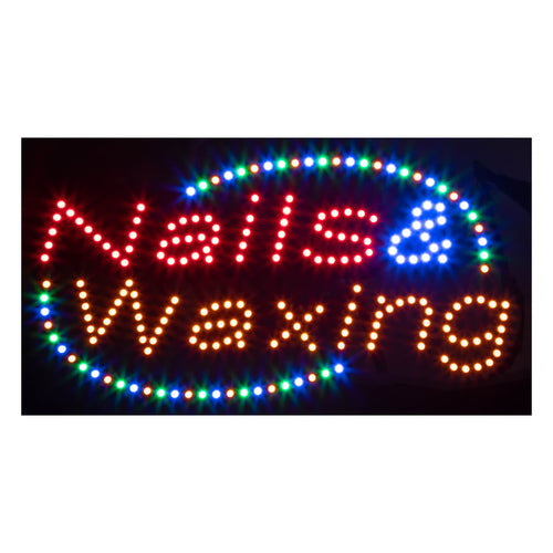 LED Sign store NAILS & WAXING #LED26