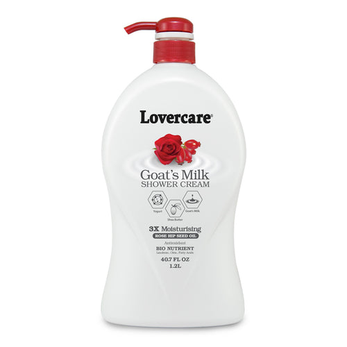 Lover's Care Goat's Milk Shower Cream Rose Hip Seed Oil 40.7 oz