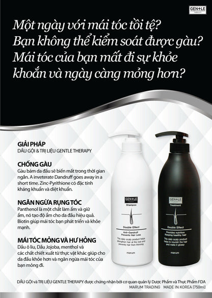 Marum Gentle Therapy Shampoo Treatment (750ml) for Hair losing