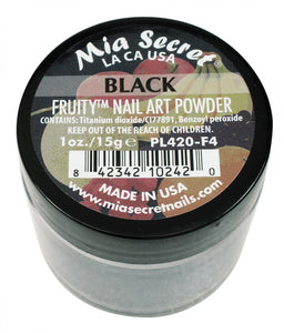Mia Secret - Black Fruity Acrylic Powder 1 oz - #PL420-F4