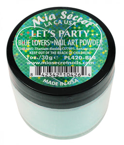 Mia Secret - Lets Party Blue Lovers  Acrylic Powder 1 oz - #PL420-BL4