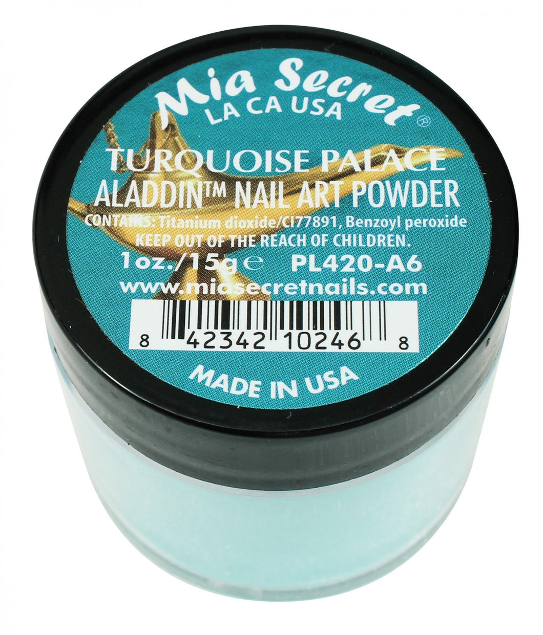 Mia Secret - Turquoise Palace Aladdin  Acrylic Powder 1 oz - #PL420-A6