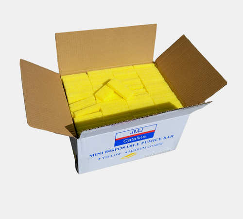 Disposable Pumice JMJ Yellow Medium Box 400 pcs #PJ1M