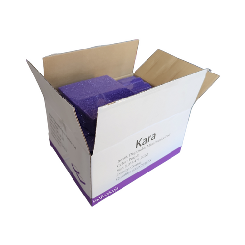 Kara Disposable Pumice PQ Purple Box 400 pcs #PQ2