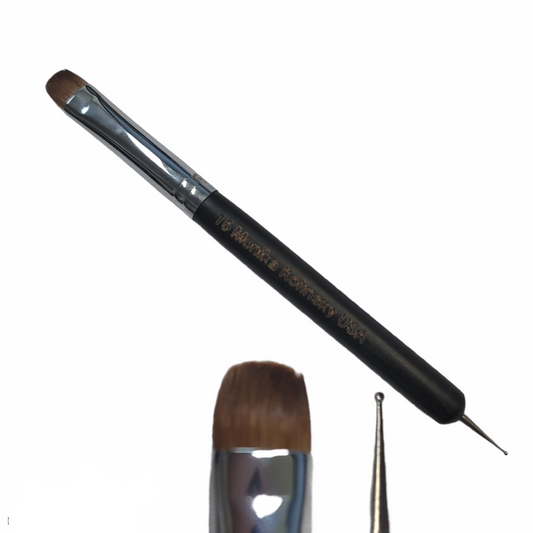 Monika french brush kolinsky with Dot Tool Black