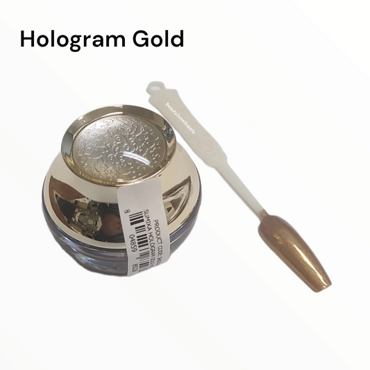 Monika Gold Hologram Pigment New Chrome Effects Powder