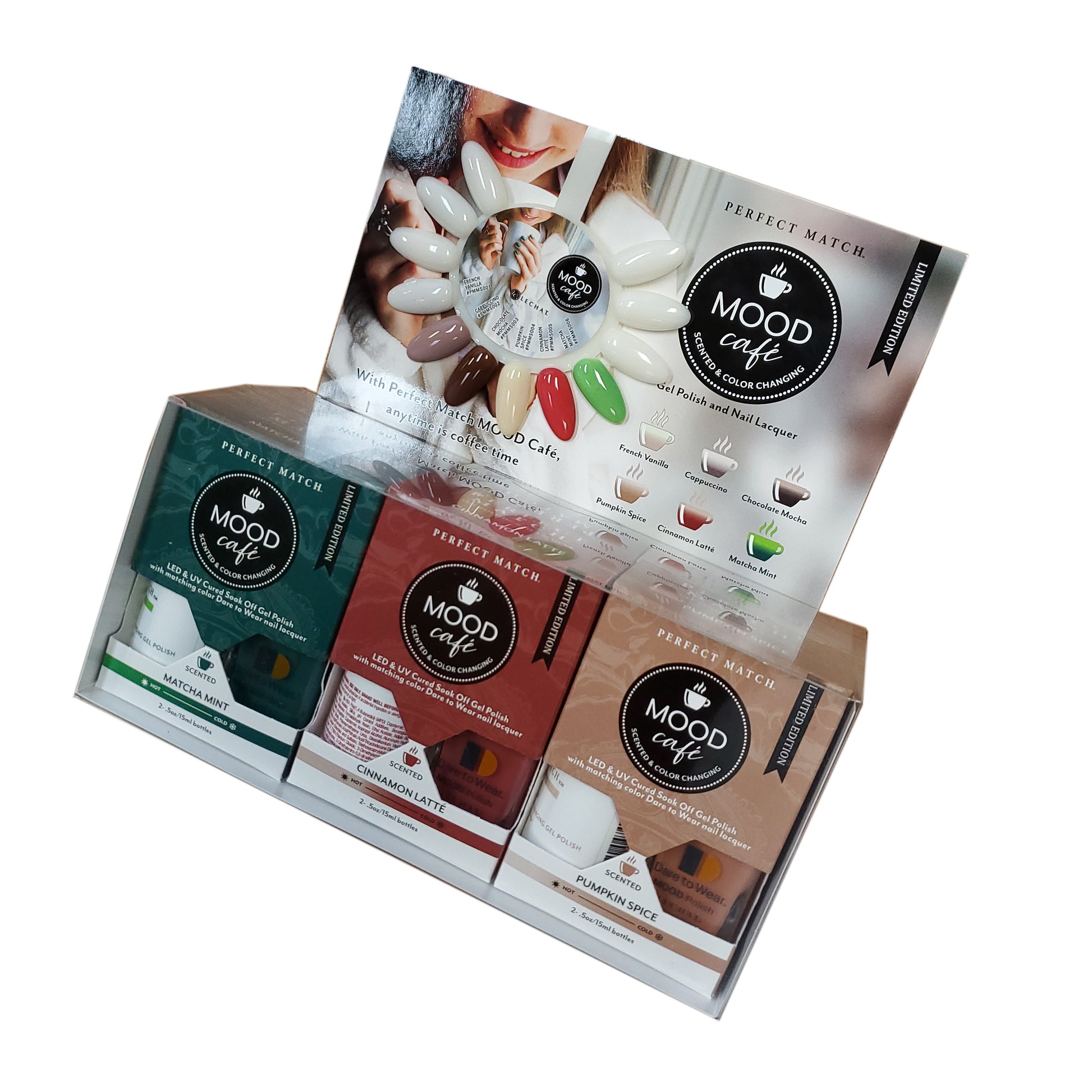 Perfect Match Mood Cafe Set 6 Colors #PMMC01-Beauty Zone Nail Supply