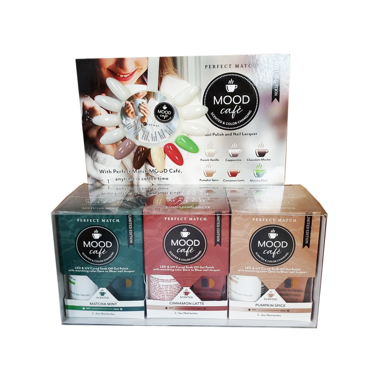 Perfect Match Mood Cafe Set 6 Colors #PMMC01-Beauty Zone Nail Supply