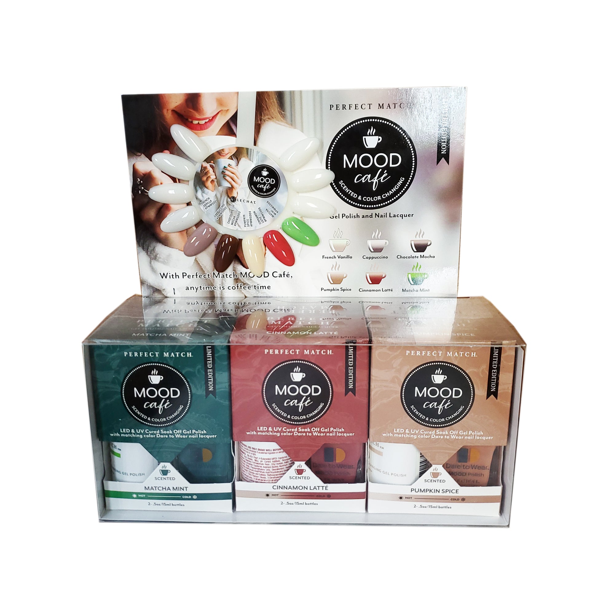 Perfect Match Mood Cafe Set 6 Colors #PMMC01-Beauty Zone Nail Supply