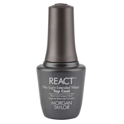 Morgan Taylor React No-Light Extended Top Coat 0.5oz/ 15mL #51006