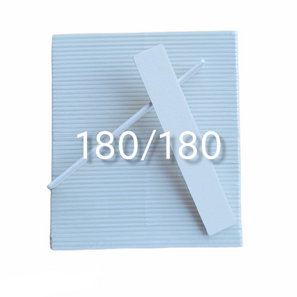 Nail File Jumbo 180/180 White White USA 50 pc #F080