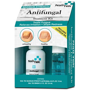 Nail Tek Anti Fungal Kit - Anti Fungal 0.33oz  + travel size Renew  0.11 oz