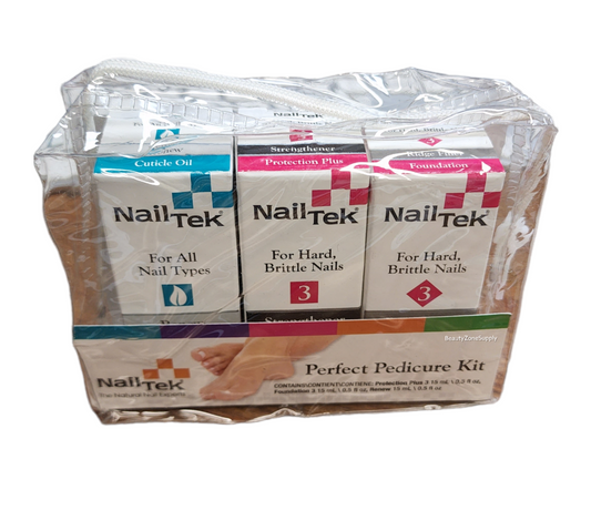 Nail Tek Perfect Pedicure Kit (Renew, Strengthener & Ridge Filler) #55828