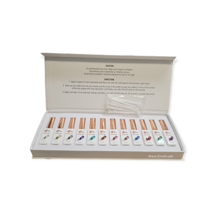 Nitro Nail Gel Art Kit 12 pcs Colors