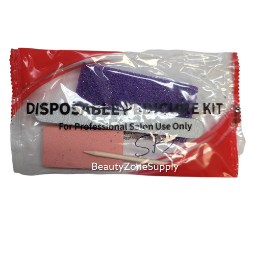 Pedicure Pumic Kit 4 Sp (Pumice Purple-Buffer-File-Pusher) #SP2