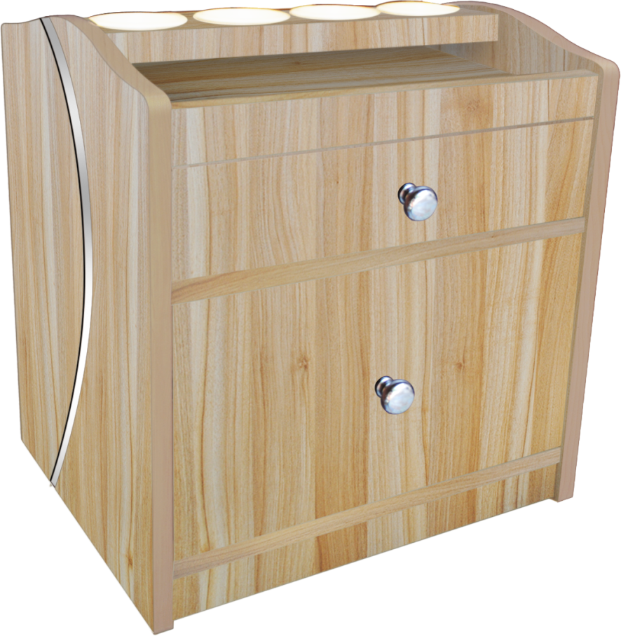 FIORI NAIL TABLE LIGHT BROWN #FNT-LB-Beauty Zone Nail Supply