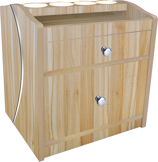 FIORI NAIL TABLE LIGHT BROWN #FNT-LB-Beauty Zone Nail Supply