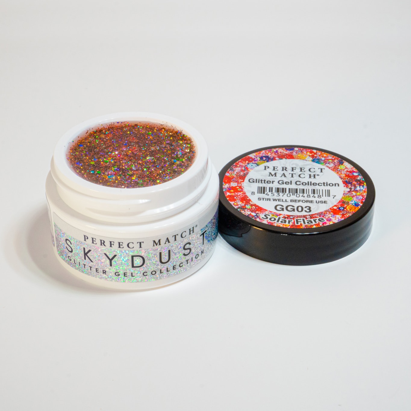 Perfect Match Glitter Gel Skydust Solar Flare GG03-Beauty Zone Nail Supply