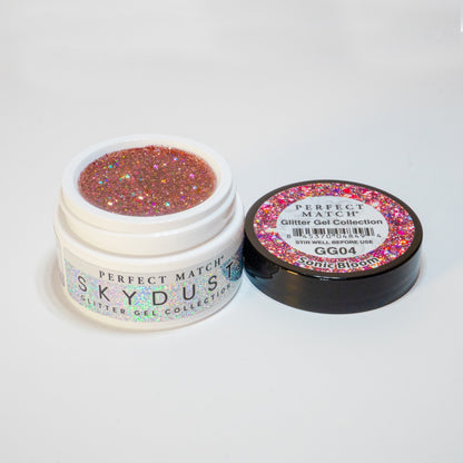 Perfect Match Glitter Gel Skydust Sonic Bloom GG04-Beauty Zone Nail Supply