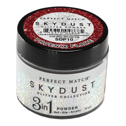 Perfect Match Glitter Powder Skydust Phoenix Flame 42 gm #SDP10