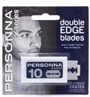 Personna X-Series Platinum Coated Double Edge Blades 10 Pack BP0264
