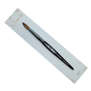Petal kolinsky acrylic nail brush black angle size 10