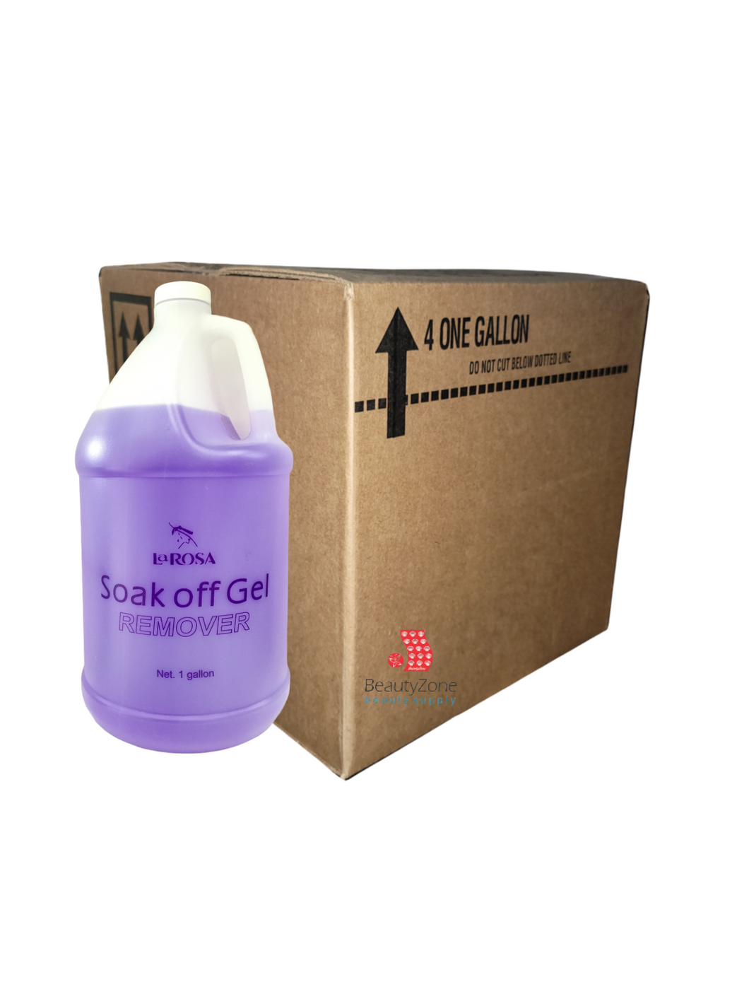 Larosa Soak-Off Gel Polish Remover Purple Case 4 Gallon