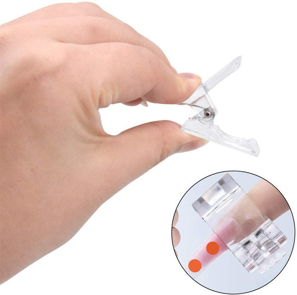 Poly Gel Quick Building Nail Tips 5 Gel X Clips Assorted color