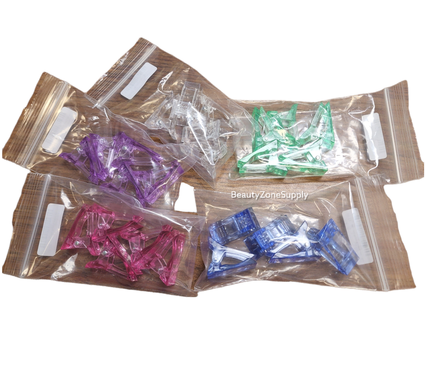 Poly Gel Quick Building Nail Tips 5 Gel X Clips Assorted color