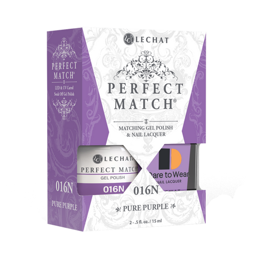 Lechat Perfect match Duo Gel & Lacquer Pure Purple PMS016N