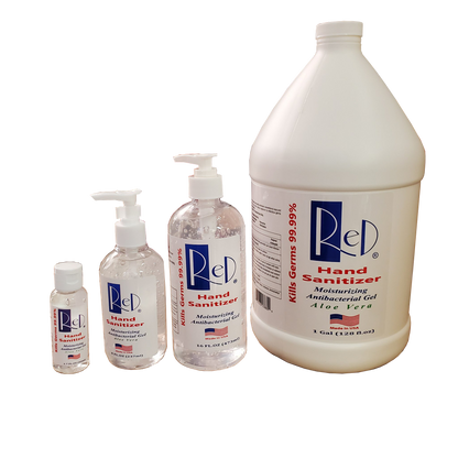 Red Hand Sanitizer Kill up to 99.9 of Germ Gel Aloe Vera