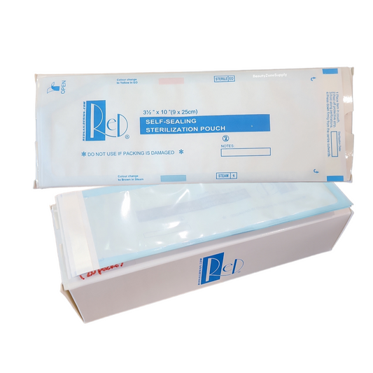 RED Sterilizer Pouch Large - Box 200 pc