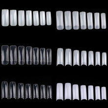 Load image into Gallery viewer, 100pcs/box 3D False Nails Tips Half Cover Square Head False Fake Nails w/ box-Beauty Zone Nail Supply