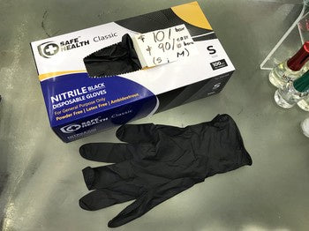 Safe Health Nitrile Gloves Case (10 boxes) - Black
