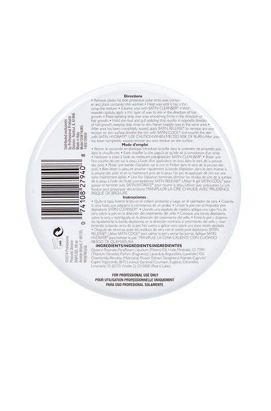 Satin Smooth Soft Wax Lavender With Chamomile Wax 14 oz #814145