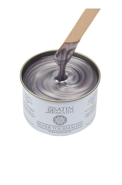 Satin Smooth Soft Wax Silver Tourmaline Wax 14 oz #814148