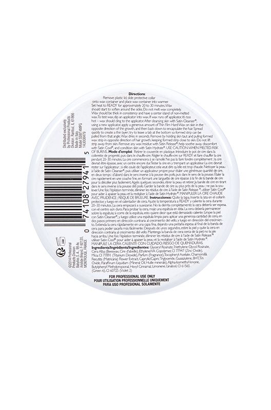 Satin Smooth Film Hard Wax Titanium Blue Hard Wax 14 Oz #SSW14GMPG