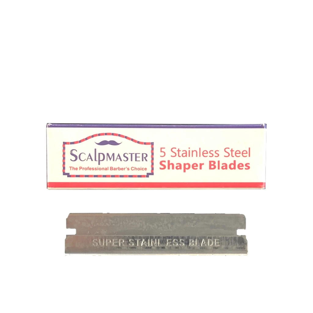 Scalpmaster Stainless Steel Sharper Blades  5pcs/box