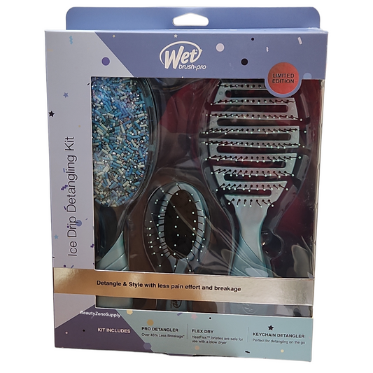 WET Pro Ice Drip Pro Detangler & Pro Flex Kit