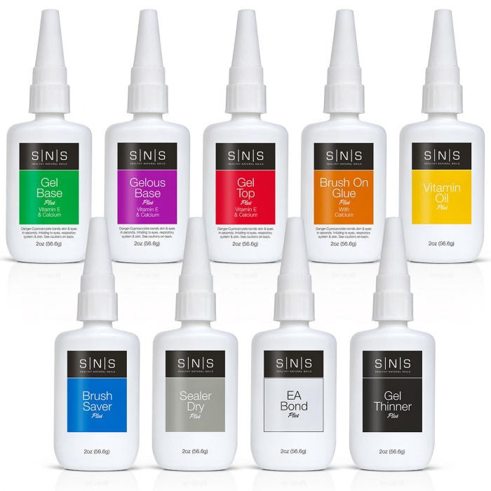 SNS Dip Liquid Nutri-Plus Bases and Sealers Refill 2 oz