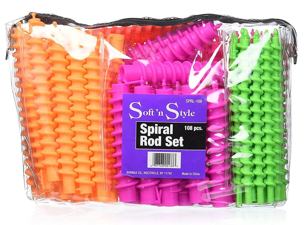 Soft 'n Style Spiral Rod Set 108 Pcs #SPRL-108
