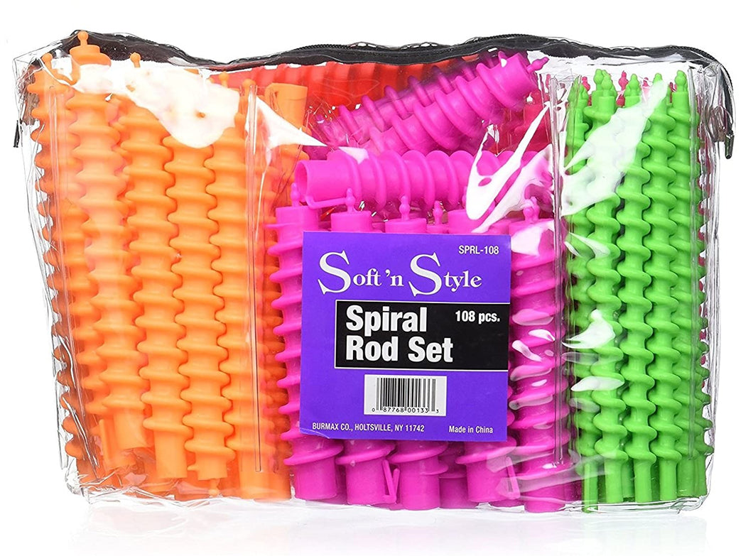 Soft 'n Style Spiral Rod Set 108 Pcs #SPRL-108