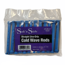 Load image into Gallery viewer, Soft&#39;n Style Straight Cold Wave Rods - Long - Blue 7/16&quot; #476-BLLO