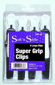 Soft 'n Style Super Grip Clips - Large 4 Pk. #SNS-195