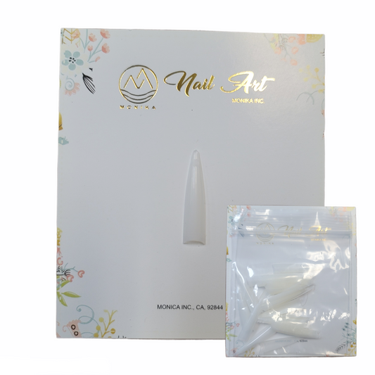 USN Stiletto Natural Nail Tips Refill – 50 Piece Bag