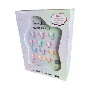 Sumika Gel Pastel Candy Set 12 Color Free Base & Top