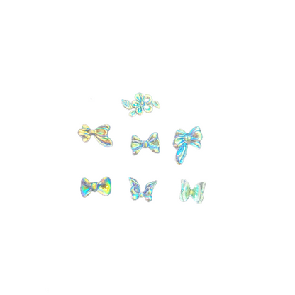 Super Shiny AB Crystal Butterfly Nail Art Holographic